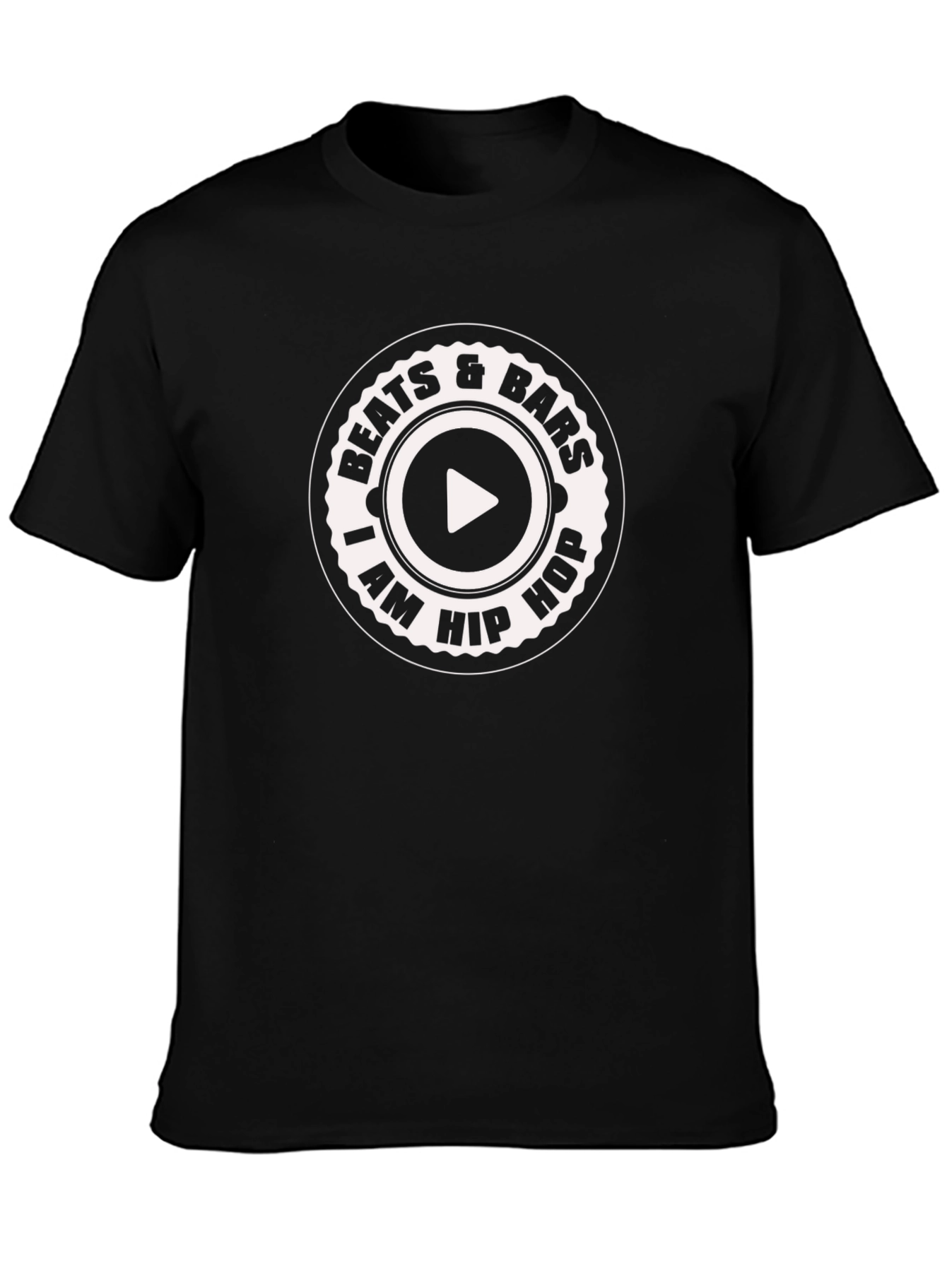 Beats & Bars I am Hip Hop Black T-Shirt