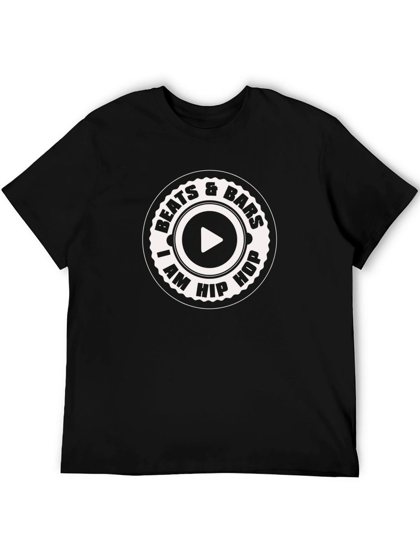 Beats & Bars I am Hip Hop Black T-Shirt