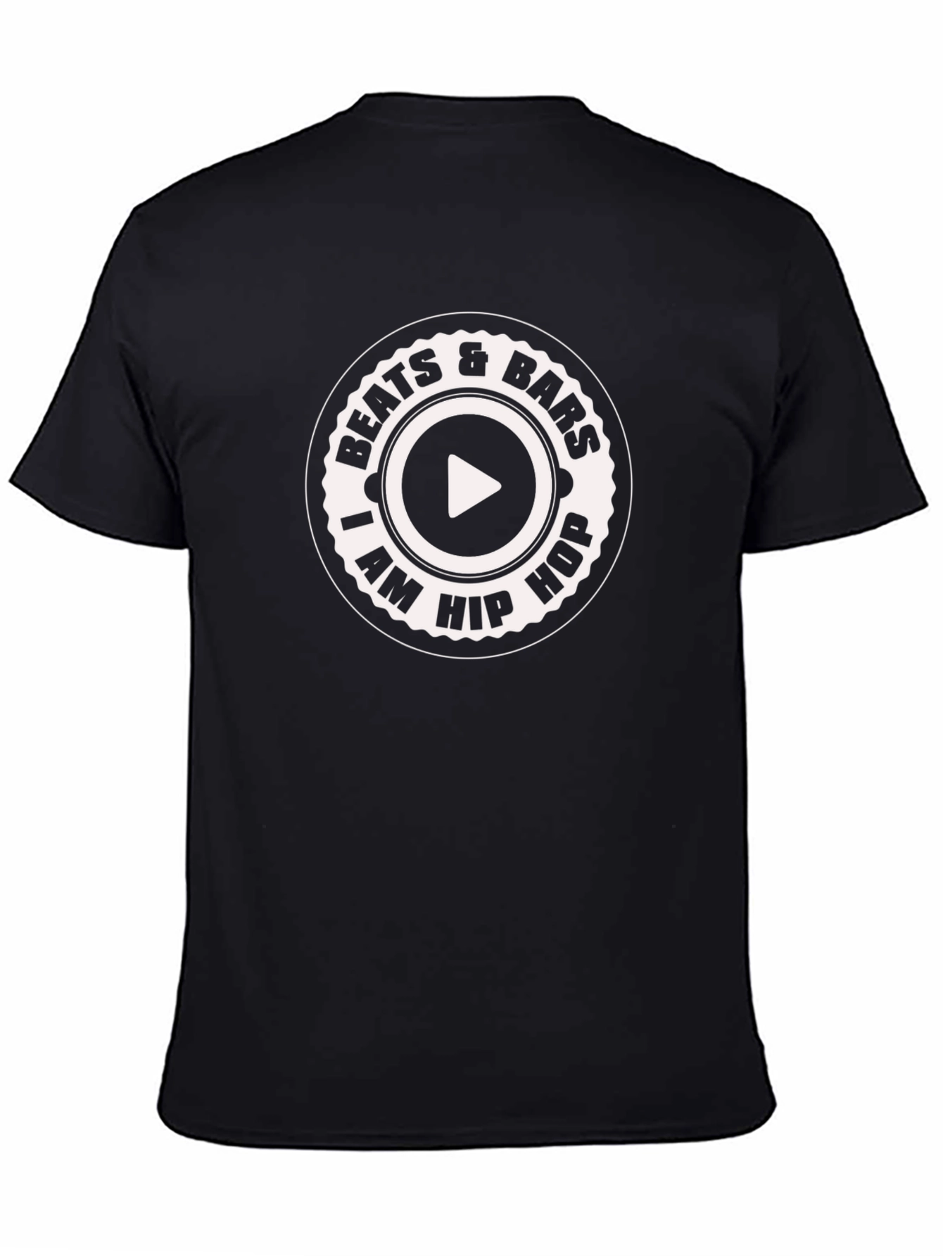 Beats & Bars I am Hip Hop Black T-Shirt